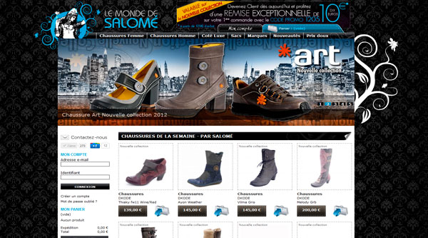 Site de vente en ligne de chaussures